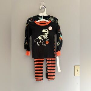 Carters Boys Halloween Dinosaur Matching Pajamas Set SZ 2T New 100% Cotton